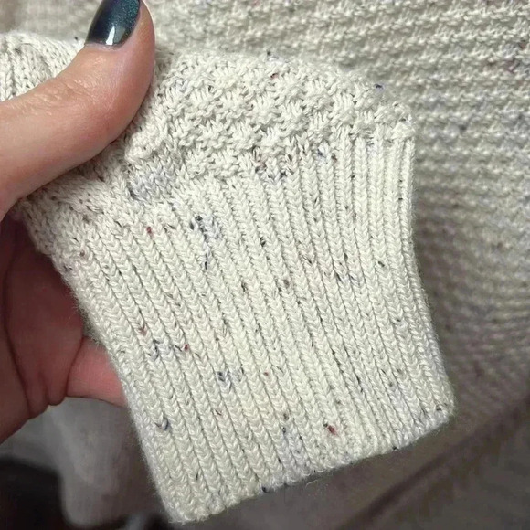 LOFT Flecked Bobble Sleeve Sweater Size Medium NWT - Picture 7 of 13